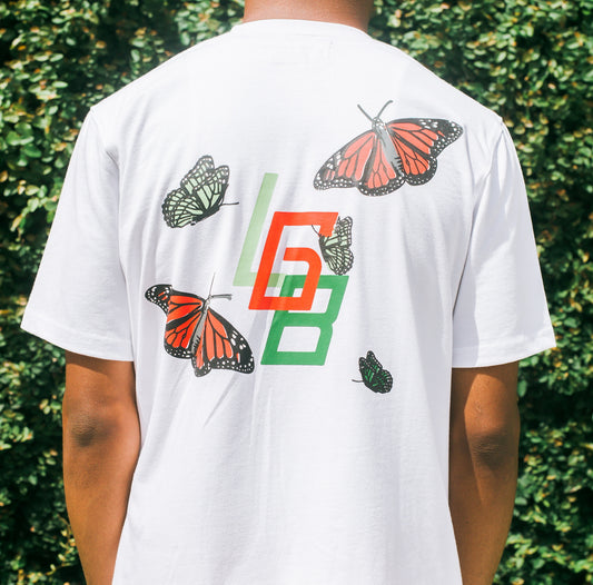 White Logo Tee