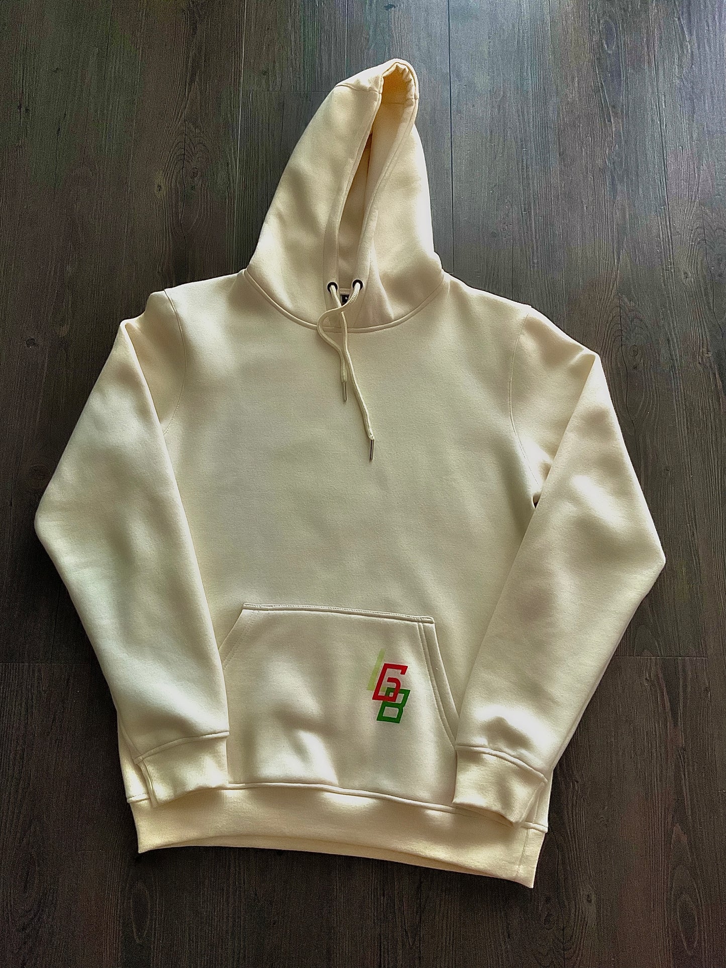 Cream Logo Hoodie