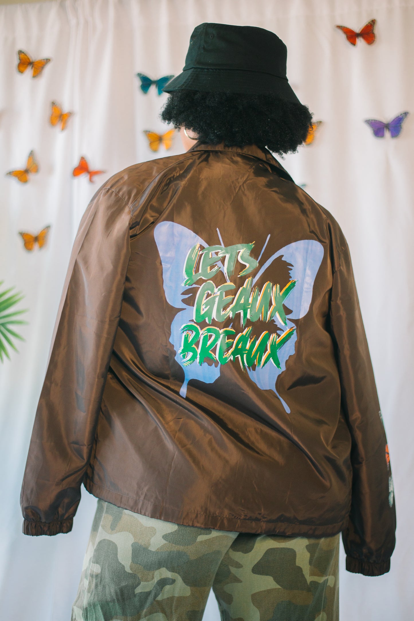 Lets Geaux Breaux Mocha Coach Jacket