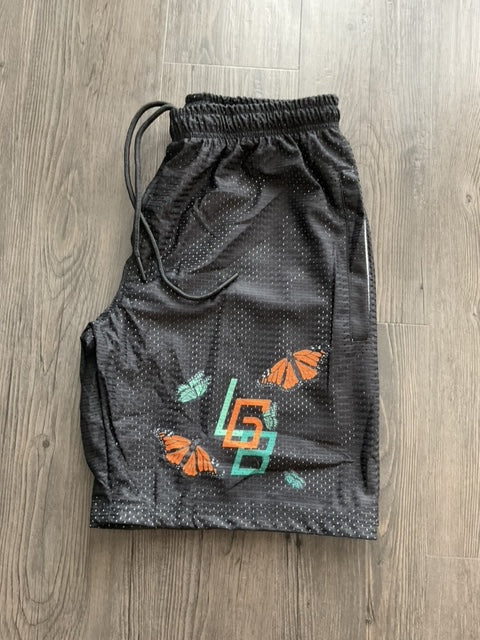 Black Logo Shorts