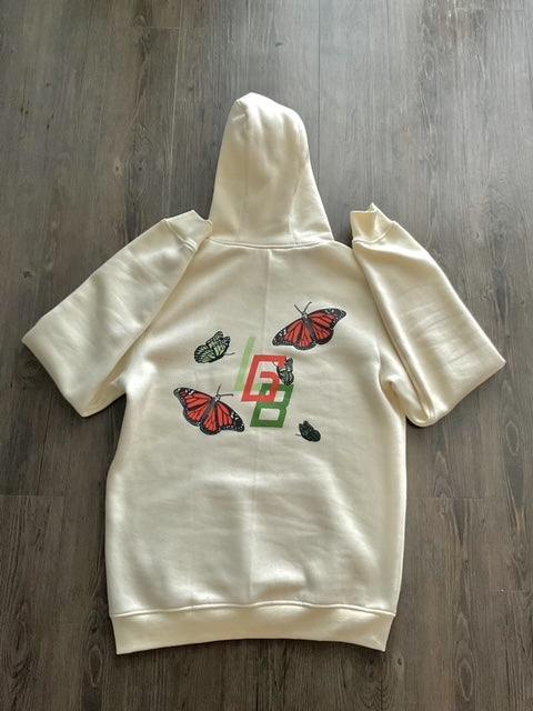 Cream Logo Hoodie