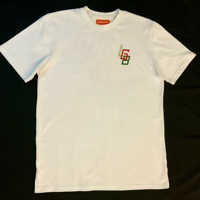 White Logo Tee