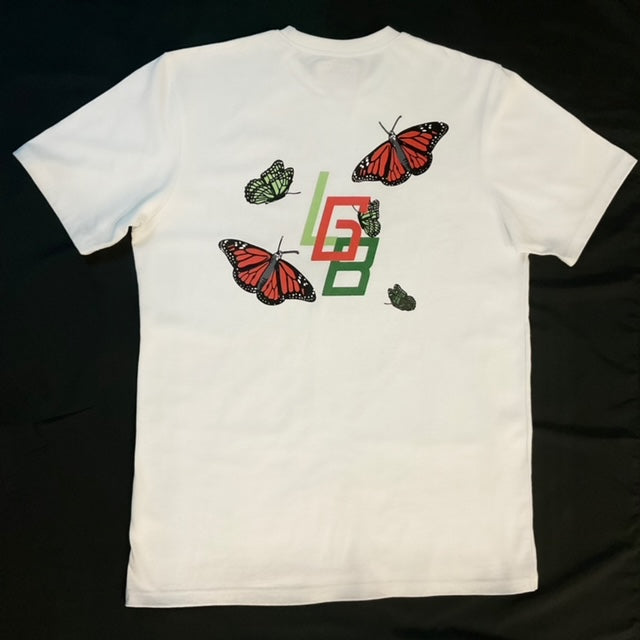 White Logo Tee